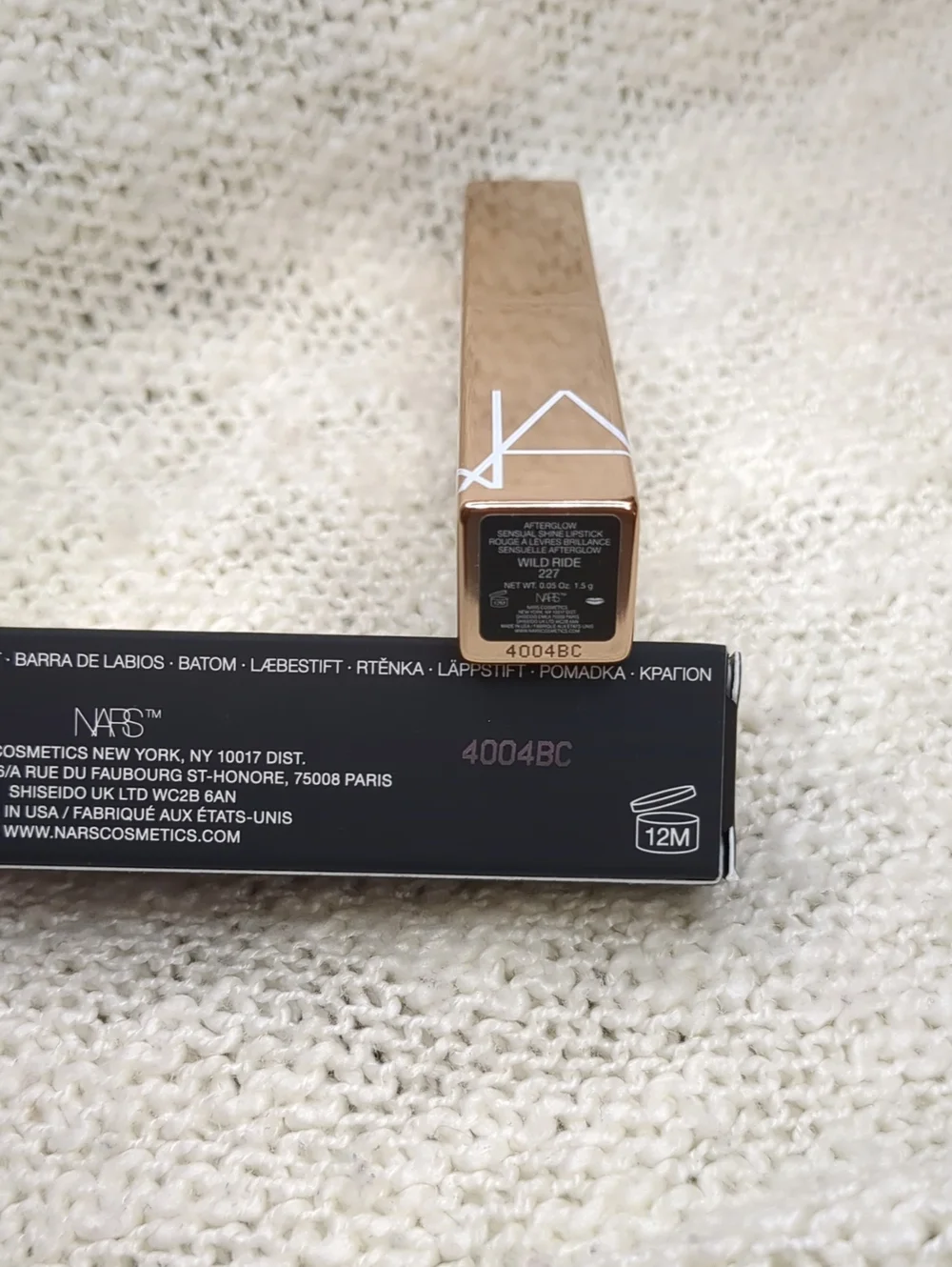 NARS Afterglow Sensual Shine Lipstick in Wild Ride, 1.5g/0.05oz